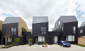 Newhall Be courtyard houses, by Alison Brooks Architects